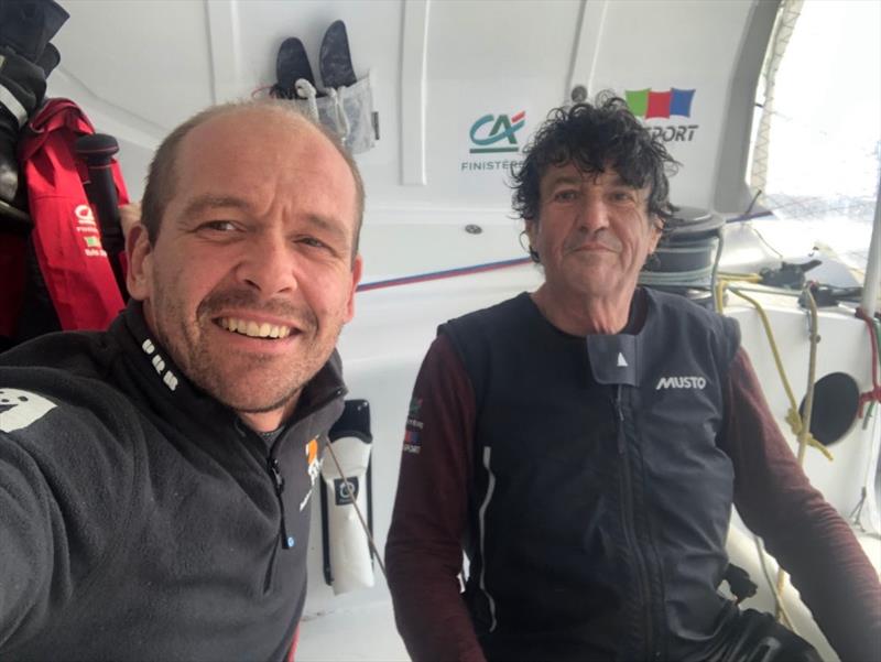 Kevin Escoffier & Jean Le Cam photo copyright Kevin Escoffier taken at  and featuring the IMOCA class