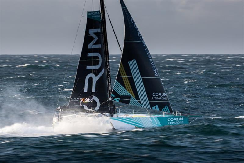 Nicolas Troussel aboard Corum L'Épargne photo copyright Eloi Stichelbaut - polaryse / Corum L'Epargne taken at  and featuring the IMOCA class