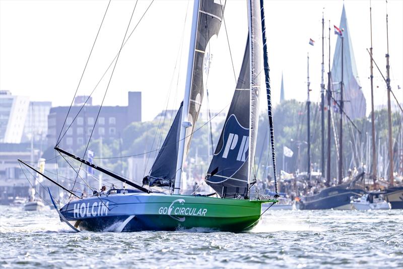 The Ocean Race 2022-23 - 9 June 2023. Team Holcim - PRB during the Fly-By in Kiel, Germany photo copyright Sailing Energy / The Ocean Race taken at  and featuring the IMOCA class