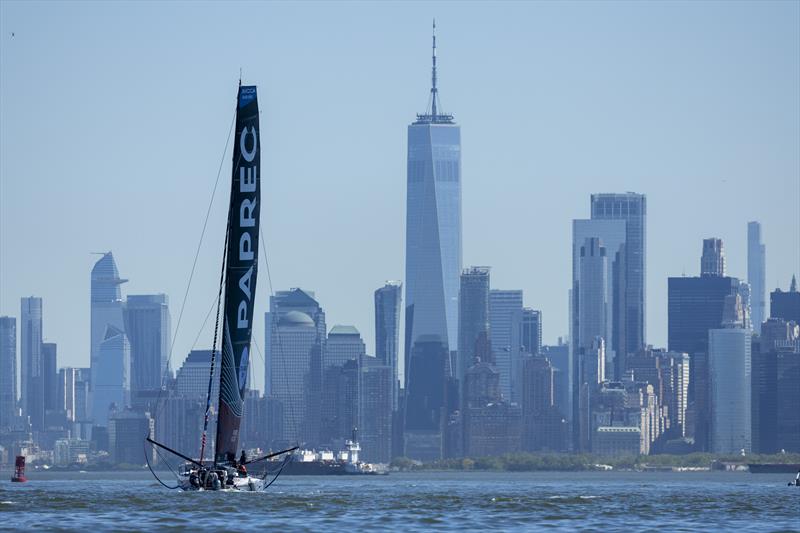 The Transat CIC IMOCA podium finishers dock in the heart of the Big Apple - photo © Alexis Courcoux / OC Sport Pen Duick
