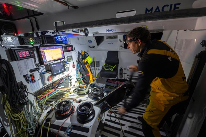 Charlie Dalin aboard MACIF Santé Prévoyance - 2024 Vendée Globe - photo © Ronan Gladu / Disobey / Macif