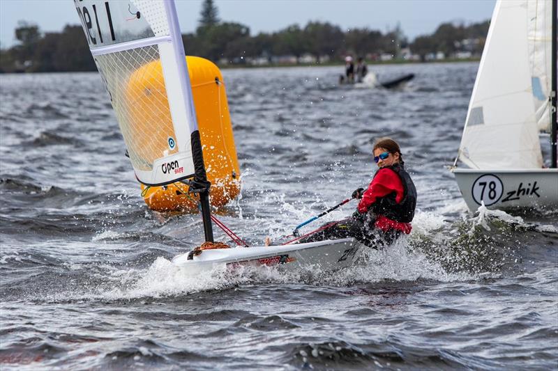 Addison Newlan second place in Race 1 and 2 - Zhik Combined High Schools Sailing Championships - photo © Red Hot Shotz Sports Photography