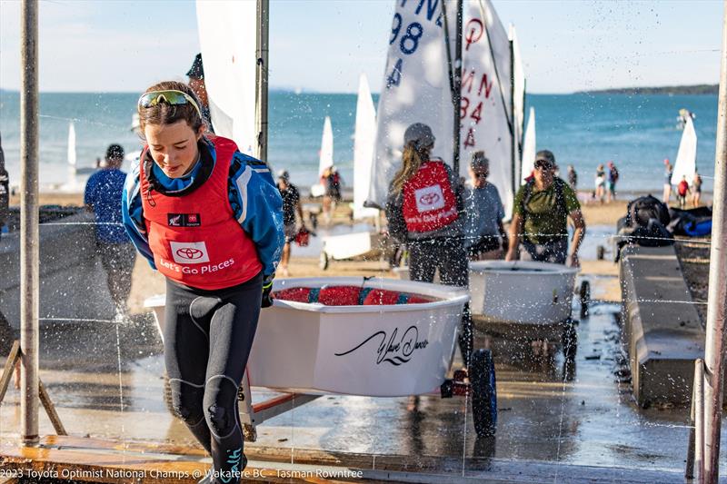 Day 2 - 2023 Toyota Optimist NZ Nationals - Wakatere BC  - photo © Tasman Rowntree, Wakatere BC