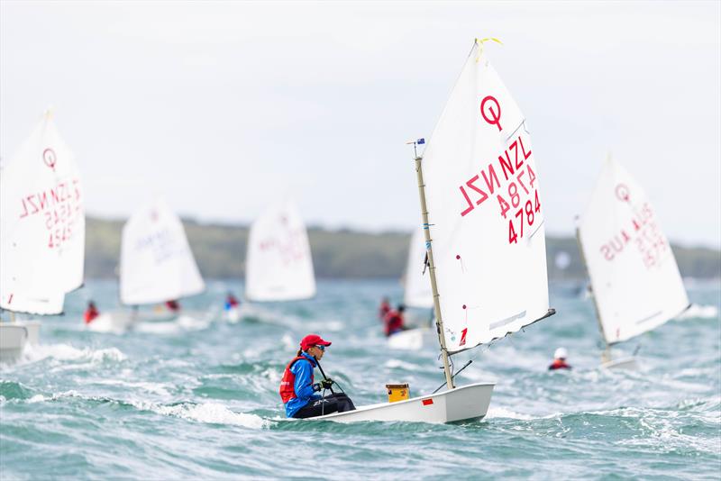 Day 3 - 2023 Toyota Optimist NZ Nationals - Wakatere BC - April 9, 2023 - photo © Adam Mustill