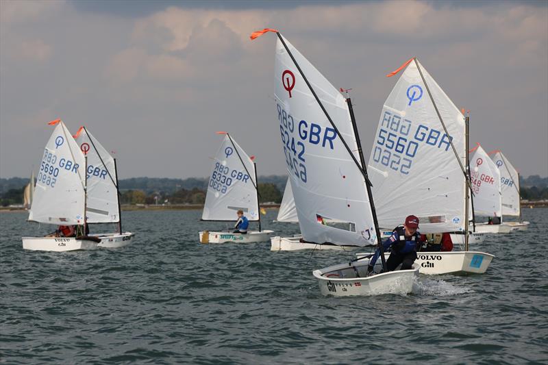 Main Fleet during the Blackwater Sailing Club Optimist Open photo copyright Anna Lau taken at Blackwater Sailing Club and featuring the Optimist class