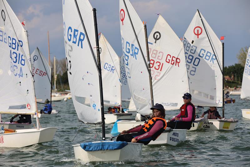 Regatta Fleet during the Blackwater Sailing Club Optimist Open - photo © Anna Lau