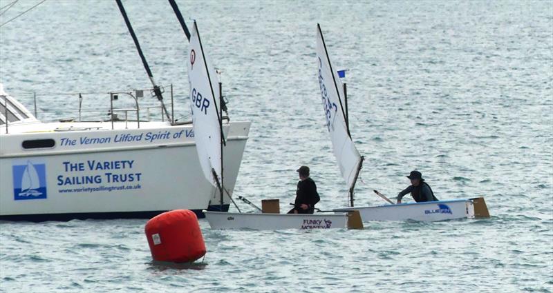 3rd Nick Cousins Memorial Spring Regatta Class 9 - Optimists - close finish! - photo © Bill Harris