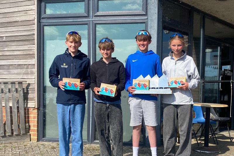 Dust busters, overall winners - IOCA UK Optimist Team Racing Championship at Oxford - photo © Elaine Hakes