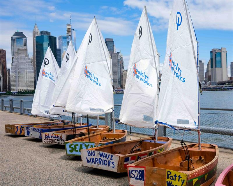 Brooklyn Bridge Park photo copyright Brooklyn Boatworks taken at  and featuring the Optimist class