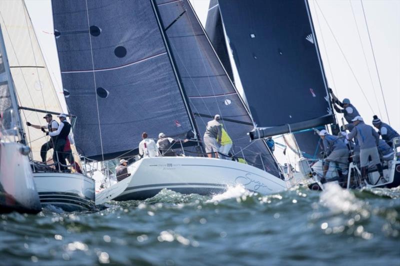 Crowded Class C mark rounding in The Hague photo copyright Sander van der Borch taken at New York Yacht Club and featuring the ORC class