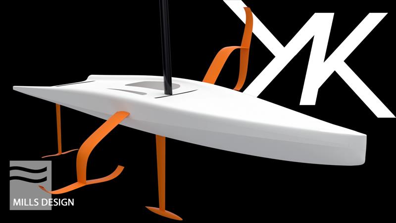 Early rendering of the foiling mini-maxi, Flying Nikka photo copyright Mills Design taken at  and featuring the ORC class