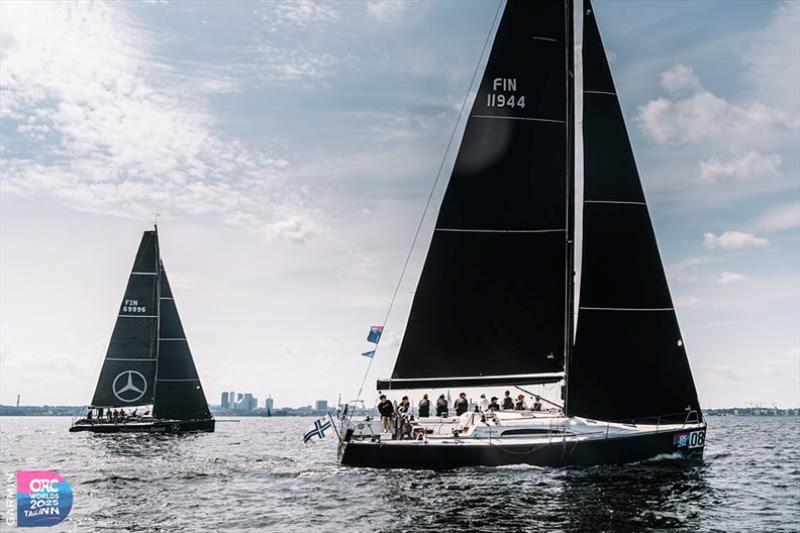 MERCEDES BENZ (FIN) and Landmark 43 MADAME GRAY (FIN) - photo © Janis Spurdzins / Kalev Yacht Club