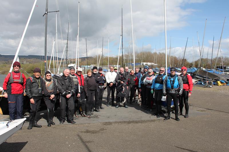Competitors at the Osprey 2022 Welsh & Midlands Championship photo copyright Huw Pearce taken at Tata Steel Sailing Club and featuring the Osprey class