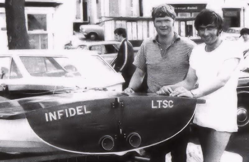 Tony Blachford (left), crew Brent Strickland, and the unbeatable 'Infidel' photo copyright Blachford Family taken at Lymington Town Sailing Club and featuring the Osprey class