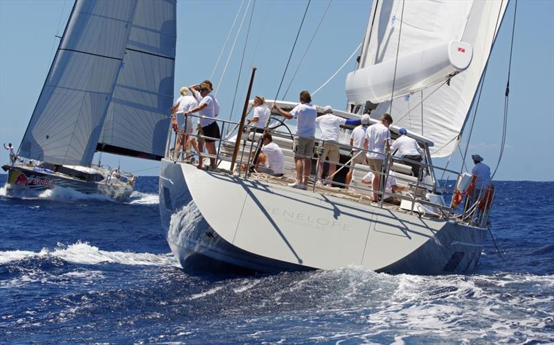 Penelope and Lush on the final day of Oyster Regatta Antigua - photo © Kevin Johnson Photography