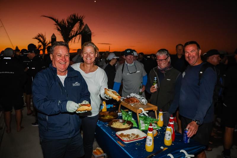 The famous Pantaenius BBQ on the Dock at Sail Port Stephens - photo © Salty Dingo