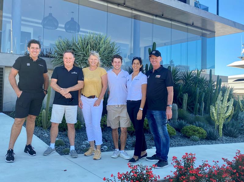 Shane Subichin GM The Boat Works, Jamie Macphail MD Pantaenius Australia, Michaela Claes Operations Manager, Chris Tilley Insurance Specialist, Charmaine Webb Marketing The Boat Works, Tony Longhurst The Boat Works - photo © The Boat Works