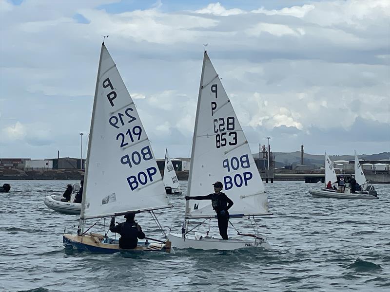 Felix Carter (219) and Vincent Scott) - 2024 Coombes Johnston BMW Group Tanner Cup, January 2024, Tauranga photo copyright Gary Smith taken at Tauranga Yacht & Powerboat Club and featuring the P class class