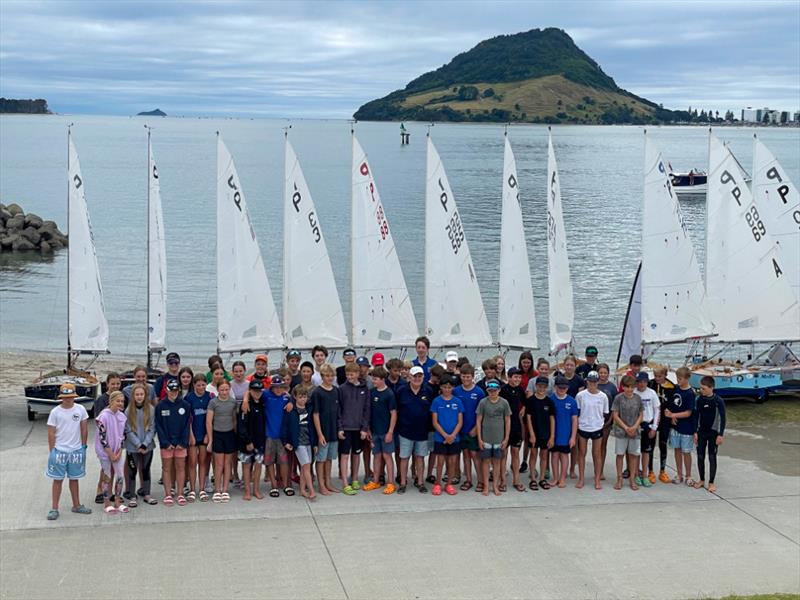 Assembled fleet - P class - 2024 Tauranga Cup, January 7, 2024, Tauranga photo copyright Gary Smith taken at Tauranga Yacht & Powerboat Club and featuring the P class class