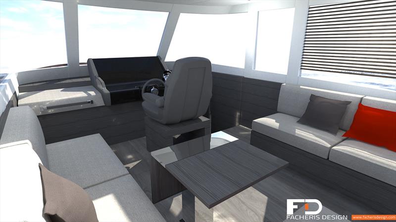 Hudson Bay 540 interior - photo © Facheris Design