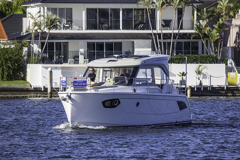 Who wouldn't enjoy a day out on the water with a great boat like the E34 from Bavaria photo copyright John Curnow taken at  and featuring the Power boat class