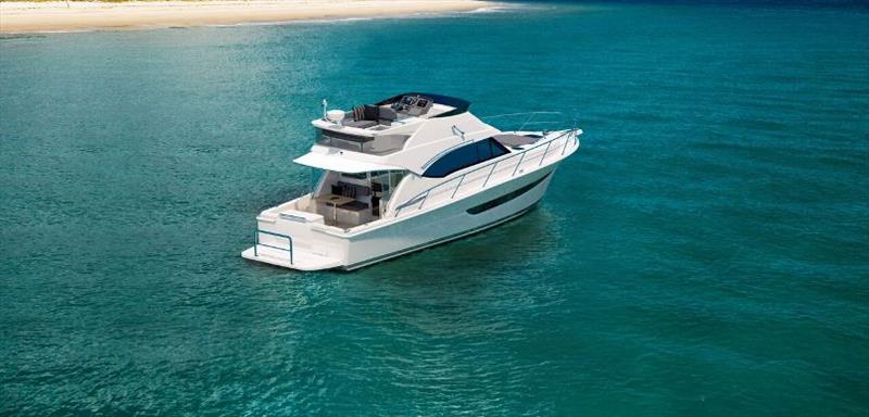 An extended flybridge is a feature of the Riviera 39 Sports Motor Yacht photo copyright Riviera Australia taken at  and featuring the Power boat class