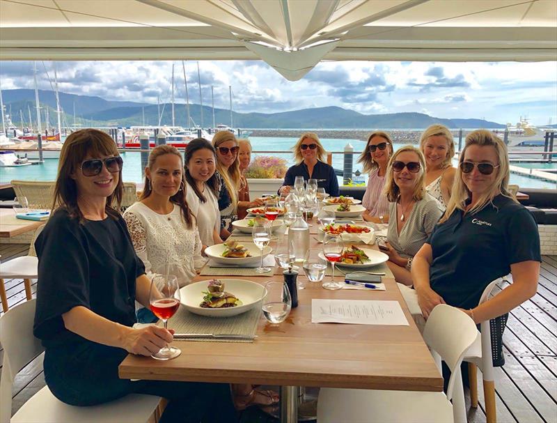 JD, CB, CL, SW, ME, KP, KF, Courtney Barry, SH, Joscelyn O'Keefe- Abell Point Marina - Super Yacht Group Great Barrier Reef (SYGGBR) tour photo copyright Super Yacht Group Great Barrier Reef taken at  and featuring the Power boat class