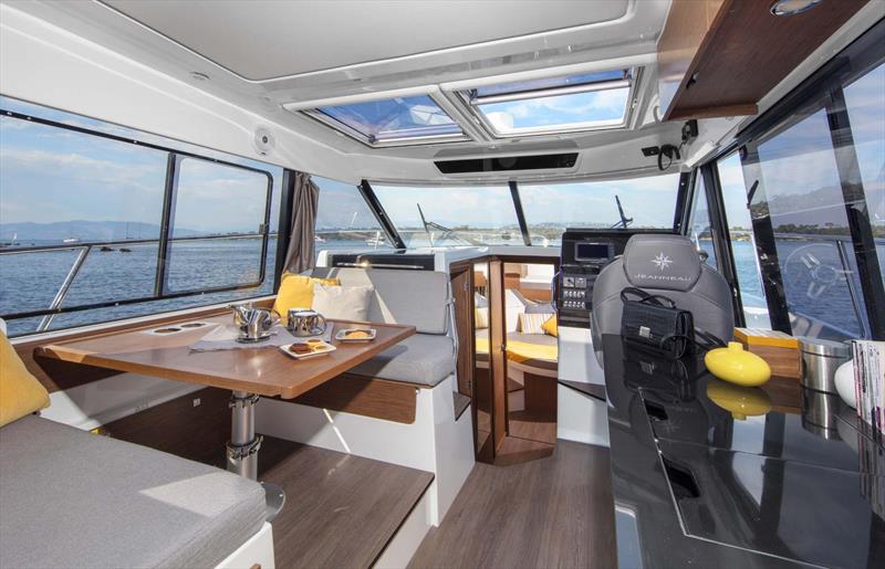 Merry Fisher 1095 Pilothouse is generous and airy. - photo © Jeanneau