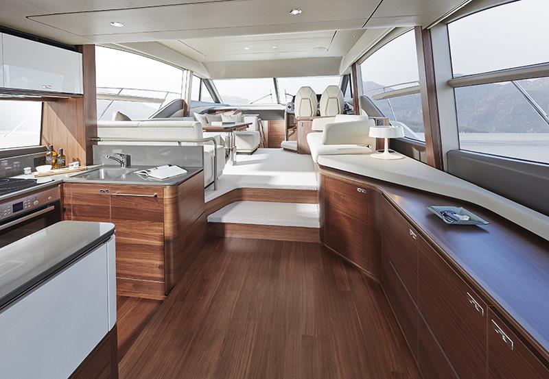 Princess F55 - Interior saloon - photo © Princess Yachts