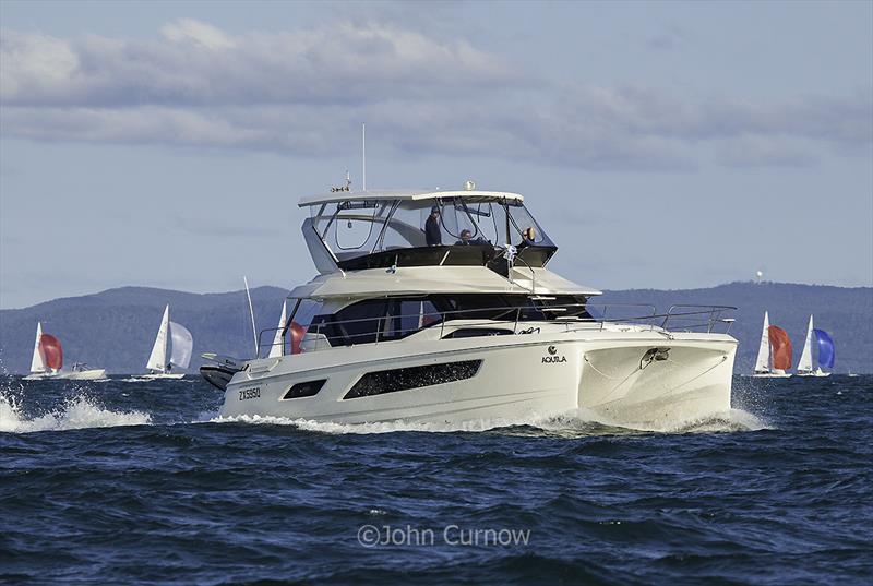 Aquila 44 on Moreton Bay off Brisbane, during the Etchells World Championship photo copyright John Curnow taken at  and featuring the Power boat class