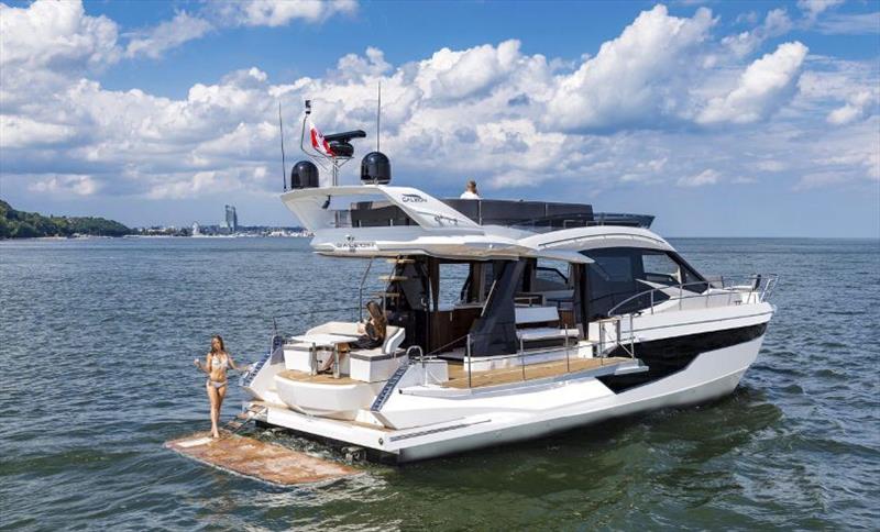 Galeon 460 Fly Swim Platform - photo © Galeon