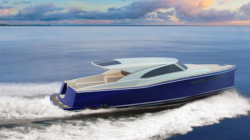 Composites Constructions new 48-foot Down East style high performance cruiser photo copyright Composites Constructions taken at  and featuring the Power boat class