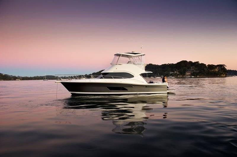 Riviera 43 Open Flybridge anchored - photo © Riviera Australia