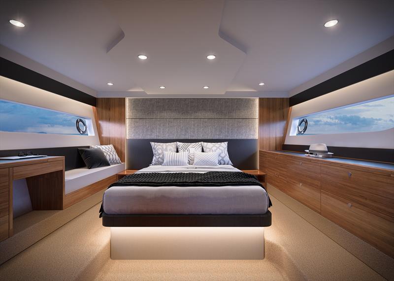 Maritimo X50 Master Cabin - photo © Paul Wilson