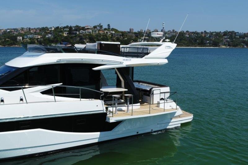 Unique `beach mode` fold out balconies photo copyright Galeon Yachts taken at  and featuring the Power boat class