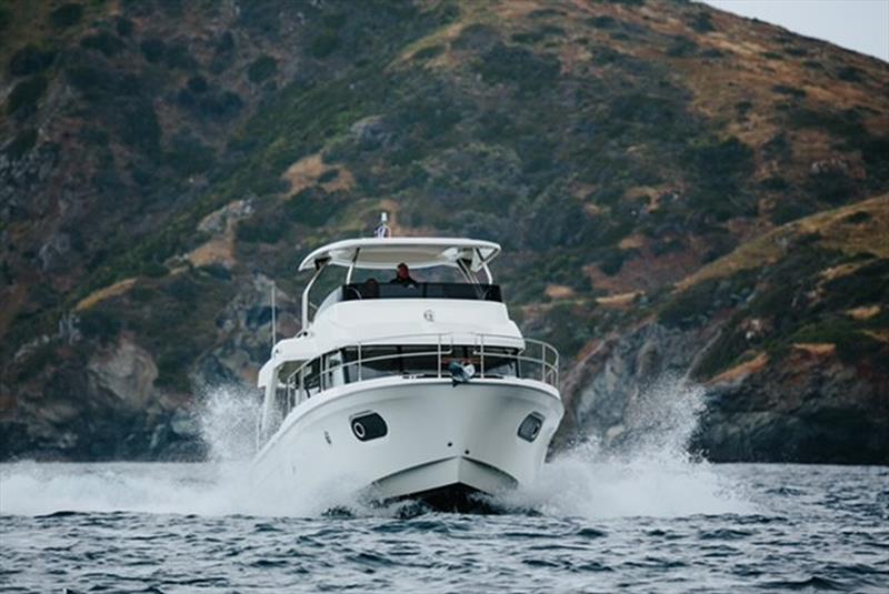 Swift Trawler 47 at Isthmus Cove Santa Catalina Island photo copyright Swift Pacific Adventure taken at  and featuring the Power boat class