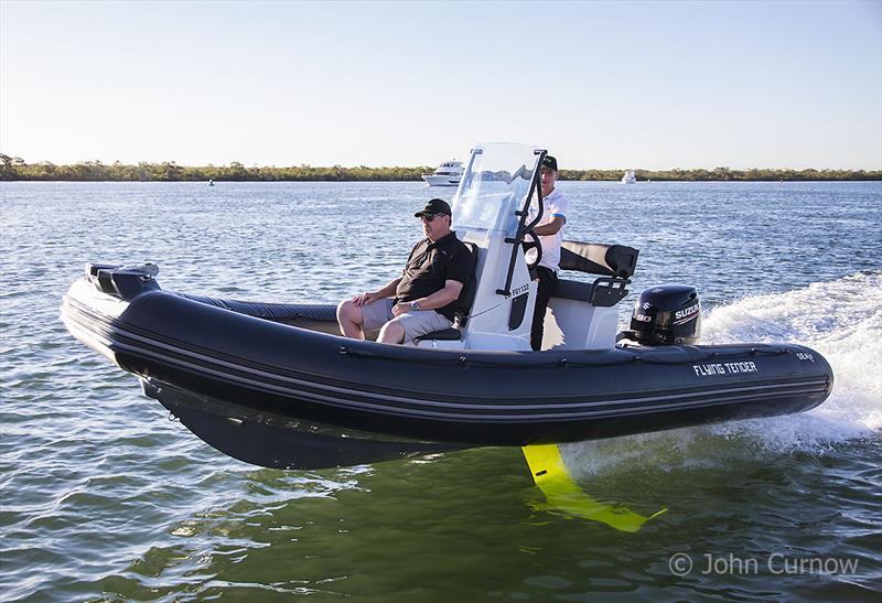 The SEAir 5.5m Flying Tender - a foiling RIB that is just huge fun! photo copyright John Curnow taken at  and featuring the Power boat class