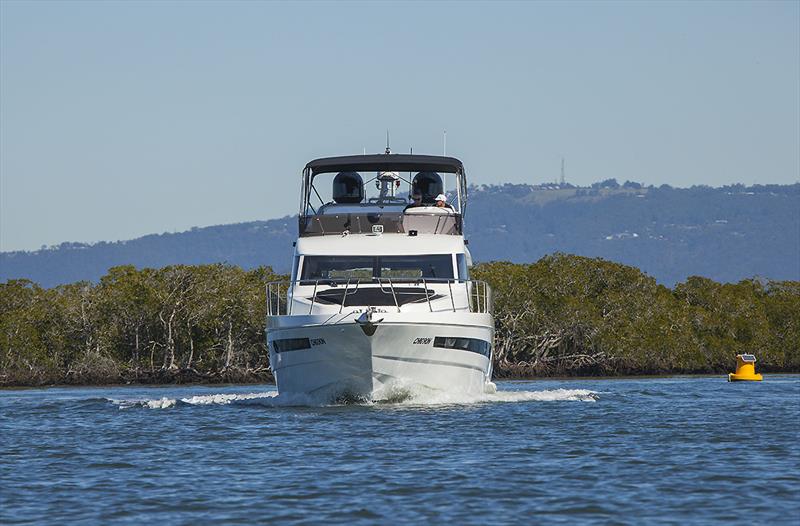 Displacement mode cruising with the Longreef 60 SX photo copyright John Curnow taken at  and featuring the Power boat class