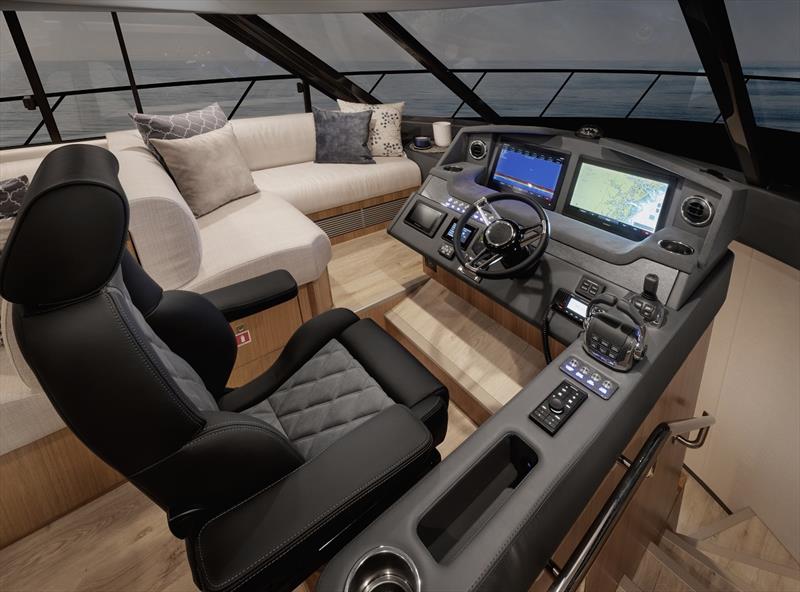 Riviera 5400 Sport Yacht Platinum Edition Master Helm - photo © Riviera Studio