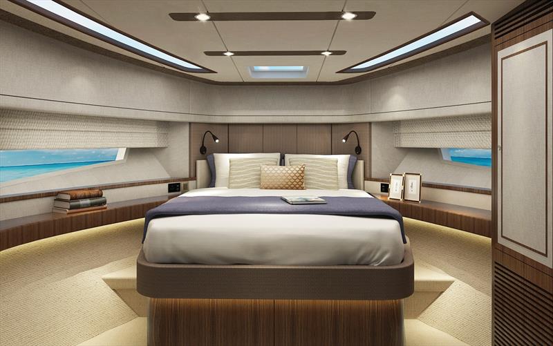 Longreef Yachts 50 SX Flybridge stateroom photo copyright Longreef Yachts taken at  and featuring the Power boat class