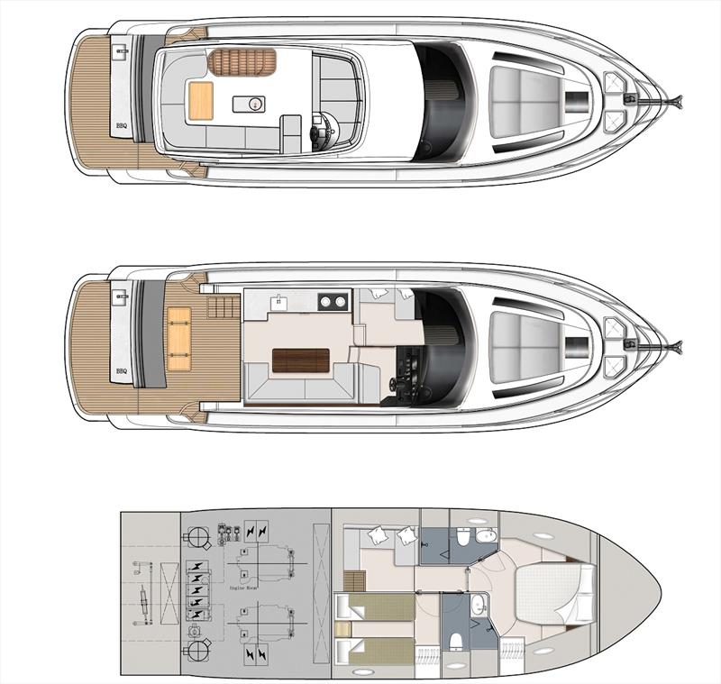 Longreef Yachts 50 SX Flybridge plans photo copyright Longreef Yachts taken at  and featuring the Power boat class