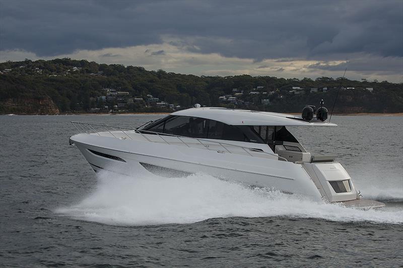 Flat planing section out aft for her to ride on, along with modified sheer line to ensure perfect sight lines from the helm. - photo © John Curnow