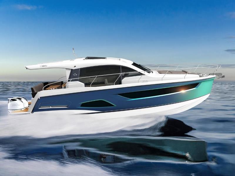 Sealine launches new Sealine 390v photo copyright HanseYachts taken at  and featuring the Power boat class