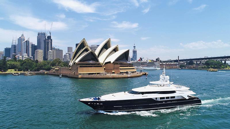 MY Mischief cruising Sydney Harbour photo copyright Ahoy Club taken at  and featuring the Power boat class