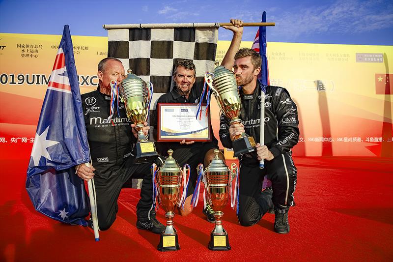 Maritimo after their win in the UIM XCAT at Shanghai - photo © Raffaello Bastiani