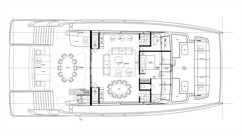 100 Sunreef Power layout - photo © Sunreef Yachts 