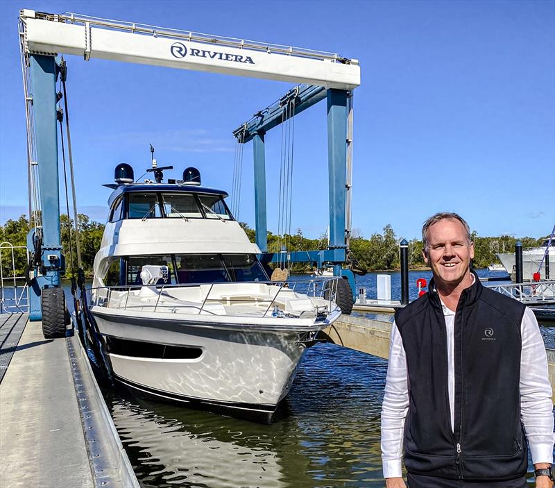 “It's a proud moment for our dedicated team members who have shared this journey from the early planning stages to her launch where now she is really shining.” Riviera owner, Rodney Longhurst photo copyright Riviera Studio taken at  and featuring the Power boat class