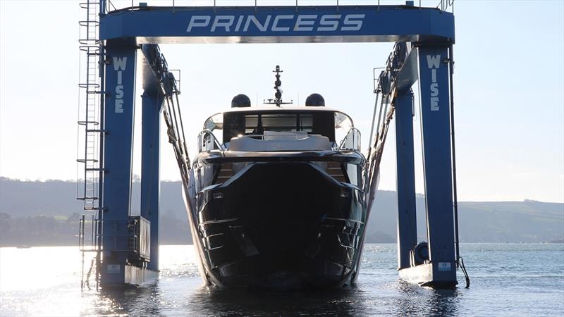 Princess Yachts X95 launches photo copyright Greg Haines taken at  and featuring the Power boat class