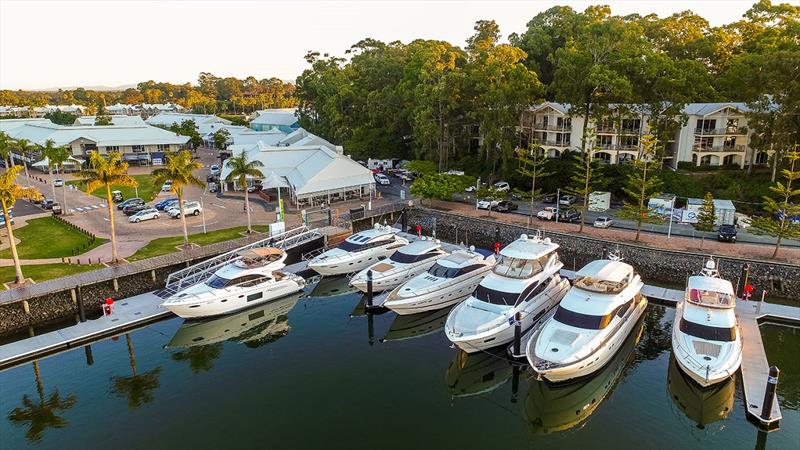 Princess Yachts Australia HQ - Sanctuary Cove new marina photo copyright Greg Haines taken at  and featuring the Power boat class