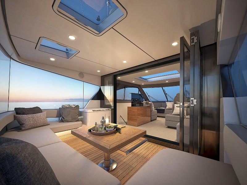 Maritimo M55 Flybridge - Aft final - photo © Maritimo